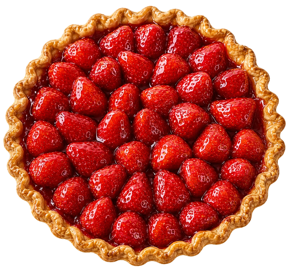 Lattice strawberry pie
